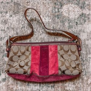 Y2K coach purple and pink mini purse